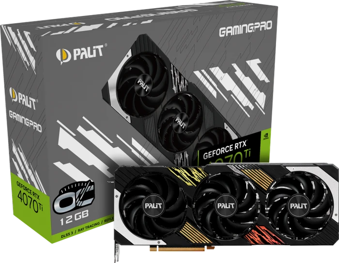 Palit GeForce RTX 4070 Ti GamingPro OC, 12GB GDDR6X, HDMI, 3x DP