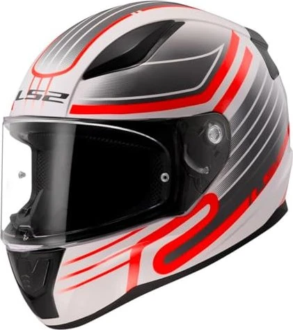 LS2 FF353 Rapid II Circuit weiß/rot/grau