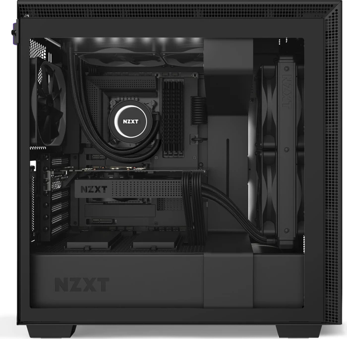 NZXT H710i, schwarz, Glasfenster