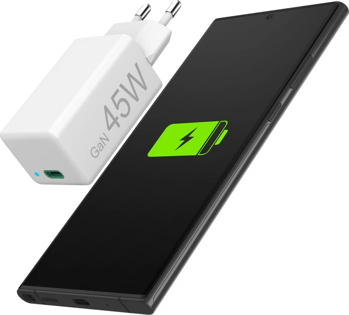 Hama Schnellladegerät USB-C PD/Qualcomm GaN Mini-Ladegerät 45W weiß