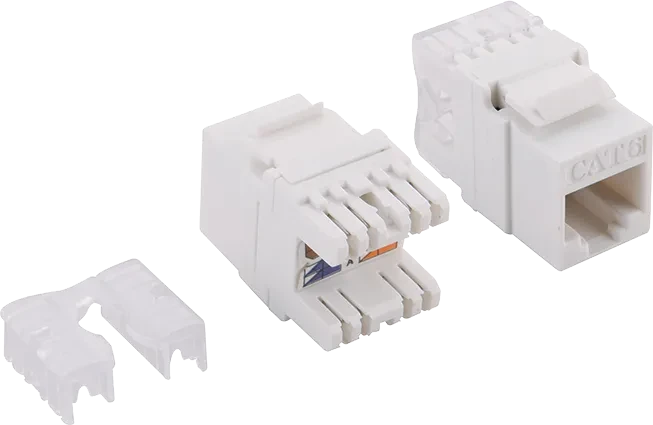 LogiLink Keystone Modul RJ-45 Buchse via Verlegekabel Cat6, LSA, weiß