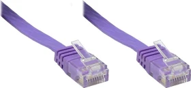 Good Connections Flach-Patchkabel, Cat6, U/UTP, RJ-45/RJ-45, 20m, violett