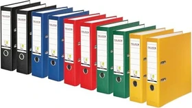 Falken Color Ordner 2-Ring PP, 80mm, A4, farbig sortiert,   10er-Pack