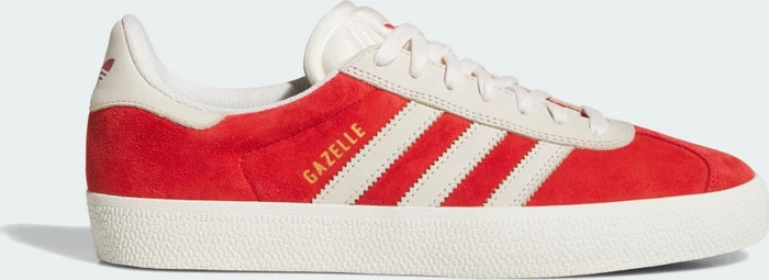 adidas Gazelle ADV better scarlet/chalk white/gold metallic