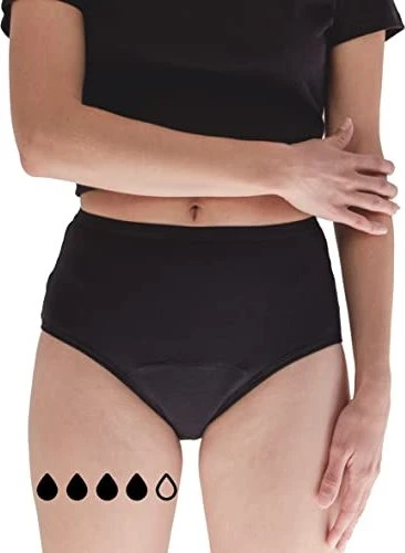 My Lily Periodenunterwäsche High Waist schwarz, 1 Stück (verschiedene Größen)
