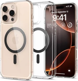 Spigen Ultra Hybrid (MagFit) für Apple iPhone 16 Pro carbon fiber