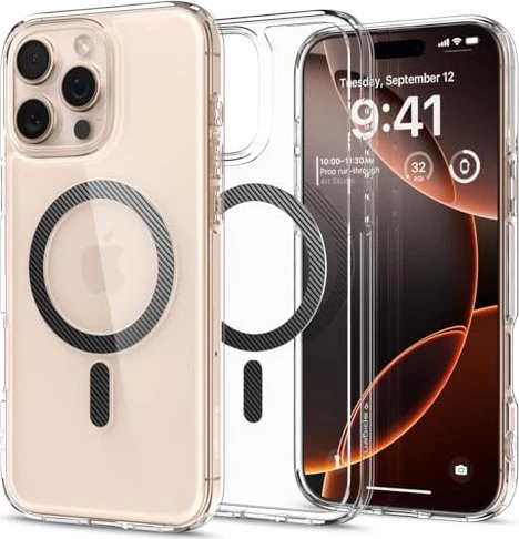 Spigen Ultra Hybrid (MagFit) für Apple iPhone 16 Pro carbon fiber