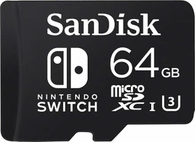 SanDisk Nintendo Switch R100/W60 64GB, UHS-I U3, Class 10