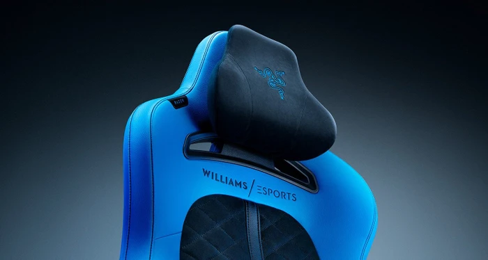 Razer Enki Pro Williams Esports Edition Gamingstuhl, Alcantara schwarz/blau
