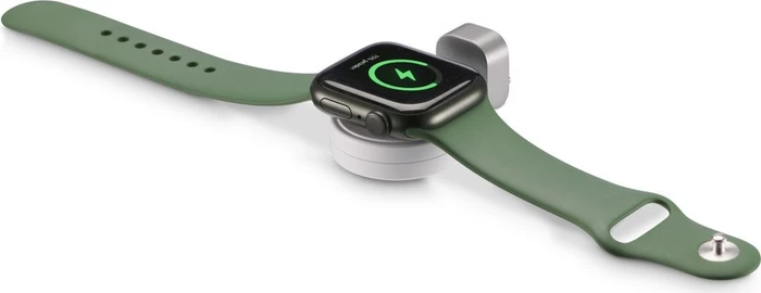 Hama Apple Watch Ladegerät für kabelloses Laden USB-C-Ladestation magnetisch weiß