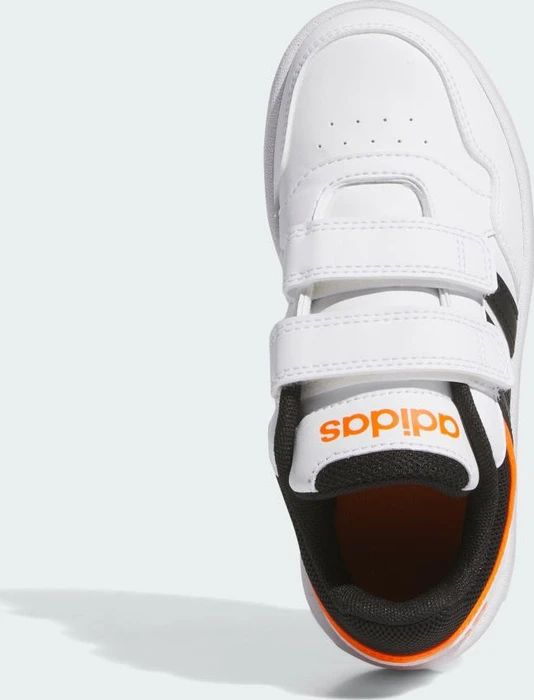 adidas Hoops cloud white/core black/impact orange (Junior)