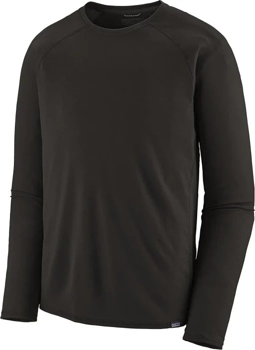 Patagonia Capilene Midweight Crew Funktionsshirt langarm schwarz (Herren)
