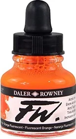 Daler Rowney FW Acrylic Ink fluorescent orange, 29.5ml