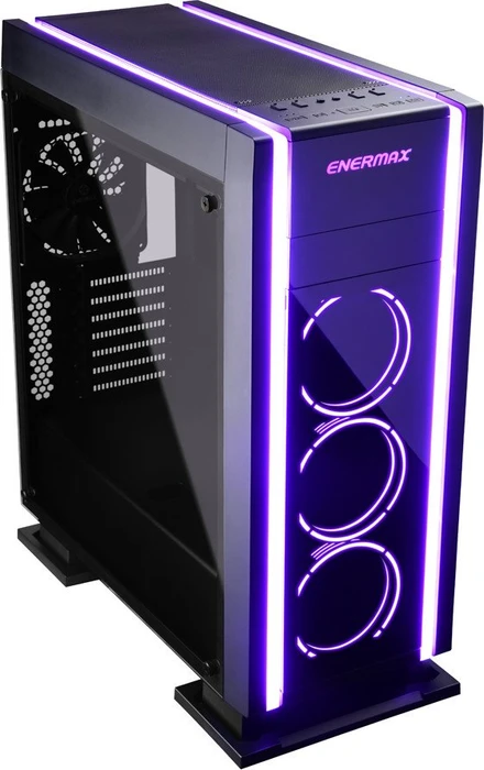 Enermax Saberay schwarz, Glasfenster