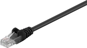 MicroConnect Patchkabel, Cat5e, U/UTP, RJ-45/RJ-45, 0.5m, schwarz