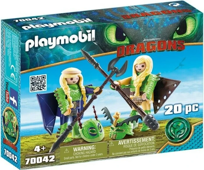 playmobil Dragons Raffnuss und Taffnuss mit Fluganzug