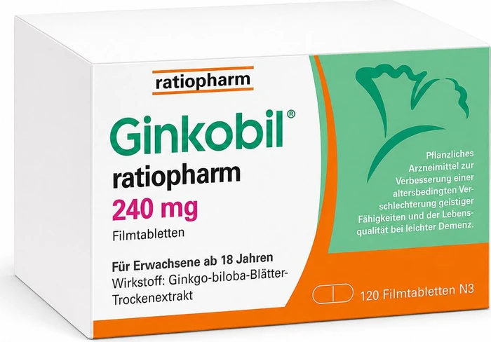 Ginkobil ratiopharm 240mg Filmtabletten, 120 Stück