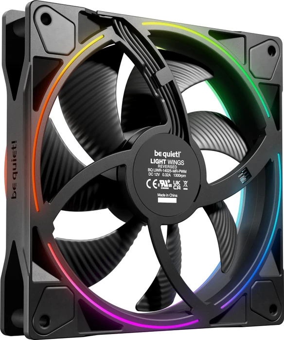 be quiet! Light Wings PWM Reverse Black, 140mm