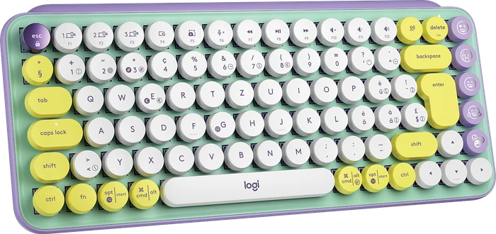 Logitech POP Keys Wireless Mechanical Keyboard, Logi Bolt, Daydream, TTC BROWN, USB/Bluetooth, CH