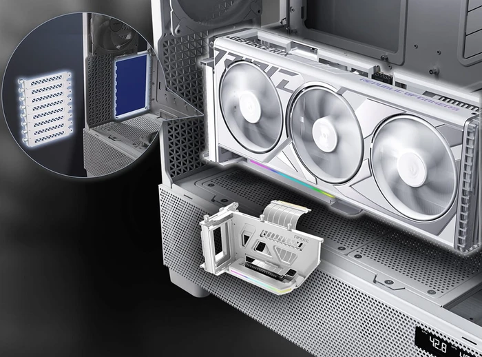 Antec Flux Pro, weiß/braun, Glasfenster