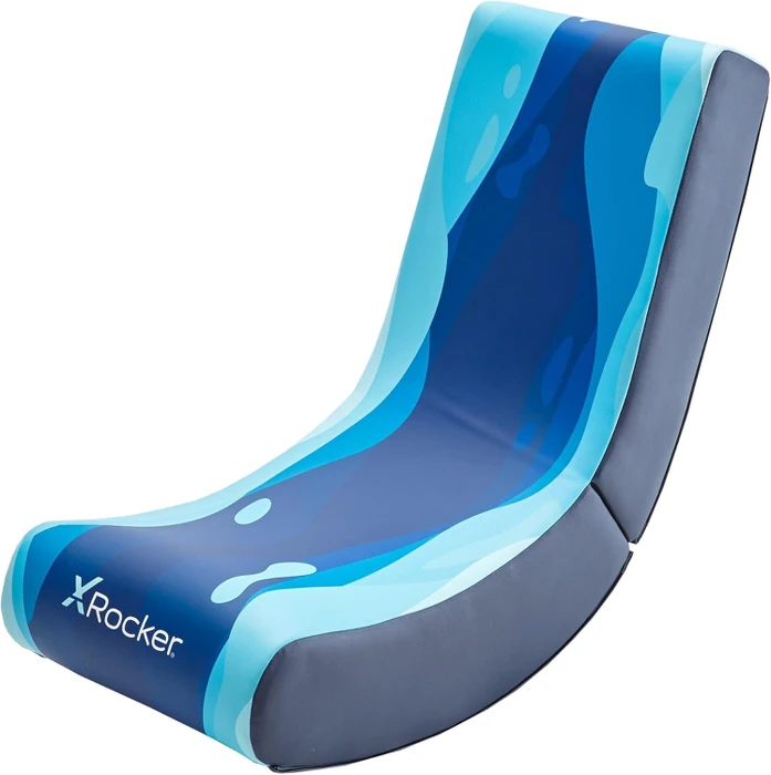X Rocker Video Rocker Gaming Bodensessel für Kinder/Jugendliche, Lava Blue