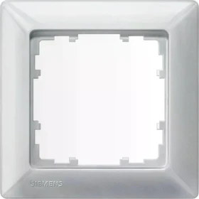 Siemens DELTA line Rahmen 1-Fach, 80x80mm, aluminiummetallic