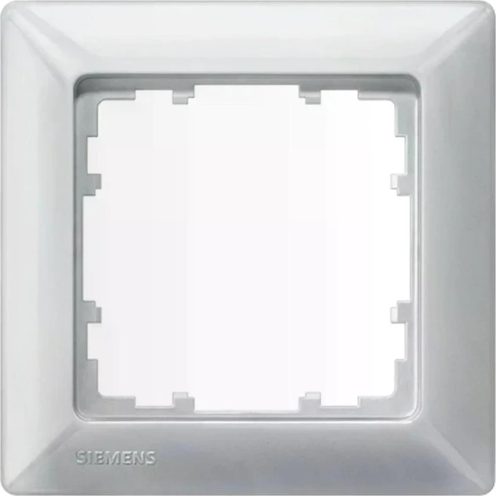 Siemens DELTA line Rahmen 1-Fach, 80x80mm, aluminiummetallic