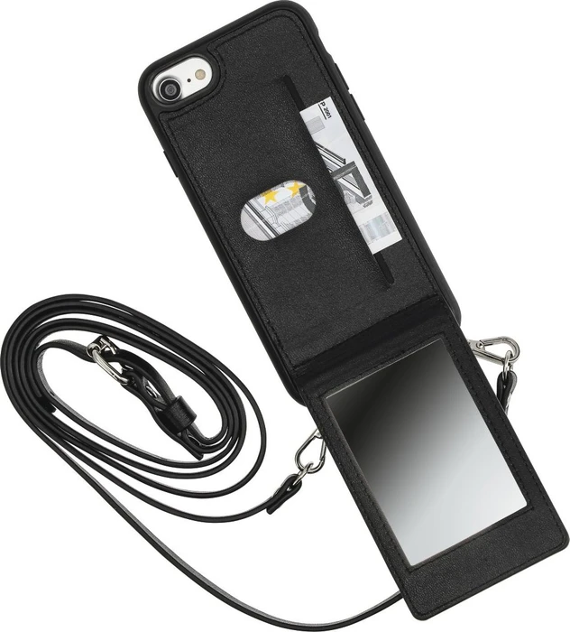 Hama Cross-Body-Cover Mirror für Apple iPhone 6/6s/7/8/SE (2020) schwarz