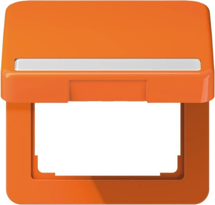 Jung Serie CD Klappdeckel mit Rückstellfeder, orange