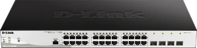 D-Link DGS-1210/ME Metro Rackmount Gigabit Smart Switch, 24x RJ-45, 4x SFP, 193W PoE+ (DGS-1210-28P/ME)