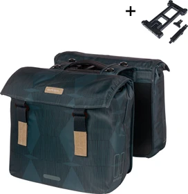 Basil Elegance Doppeltasche MIK Gepäcktasche estate blue
