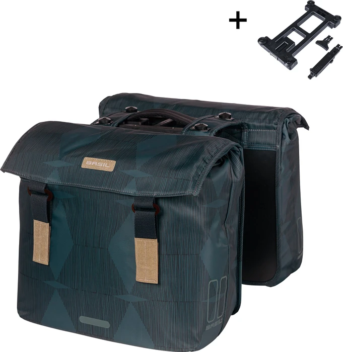 Basil Elegance Doppeltasche MIK Gepäcktasche estate blue