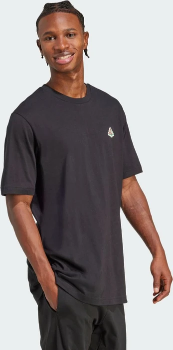 adidas Mini Pizza Graphic T-Shirt kurzarm schwarz (Herren)