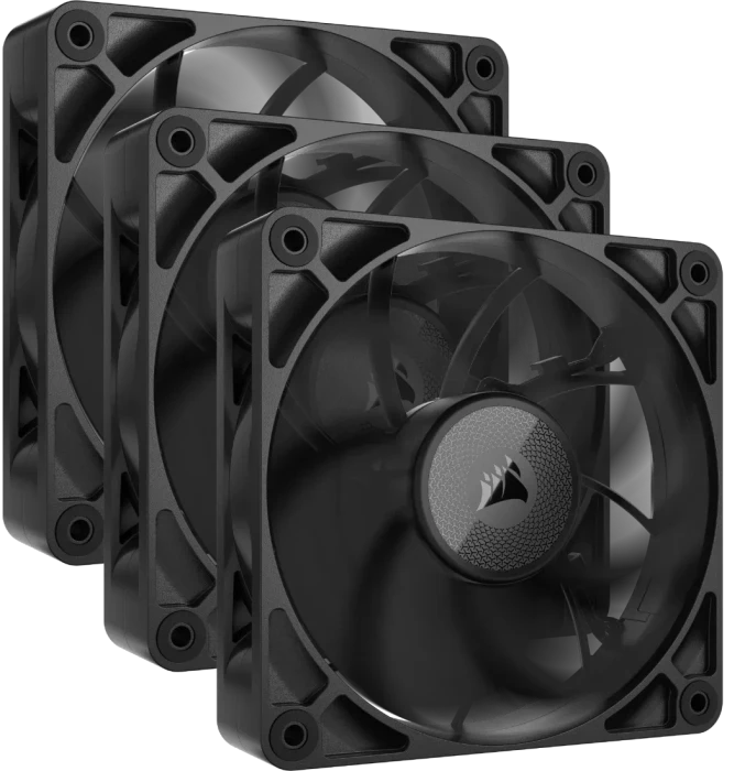 Corsair iCUE LINK RX120 Max Starter Kit, schwarz, LED-Steuerung, 120mm, 3er-Pack