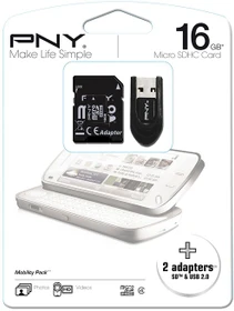 PNY Optima R18/W6 16GB Kit, Class 4 (SDU16GBHC8OPTKAD4-EF)