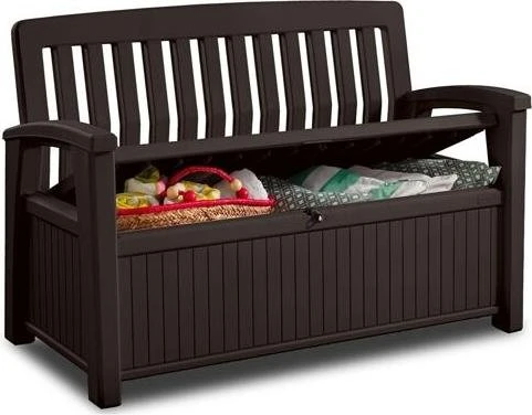Tepro Patio Bench 227l Gartenbank espressobraun