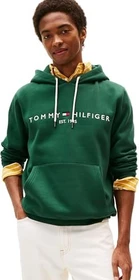 Tommy Hilfiger Hoodie mit Tunnelzug und aufgesticktem Logo Hoodie ornamental green (Herren)