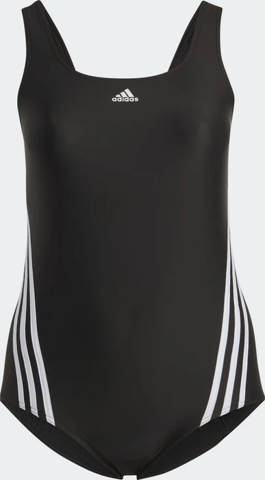 adidas 3-Streifen Badeanzug schwarz/weiß (Damen)