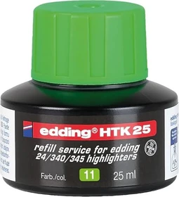 edding HTK25 Textmarker Tintenflasche hellgrün, 25ml