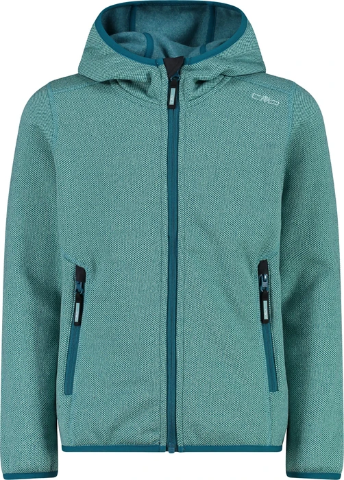 CMP Knit-Tech Meliert Fleece Jacke acqua/teal (Junior)