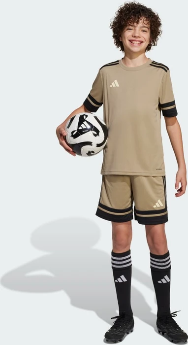 adidas Squadra 25 Trainingshose kurz blanch cargo/black/warm vanilla (Junior)