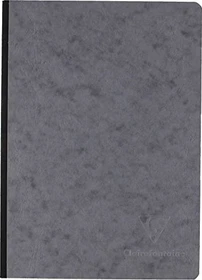 Clairefontaine Notizbuch grau, A5, glatt, Hardcover, 96 Blatt