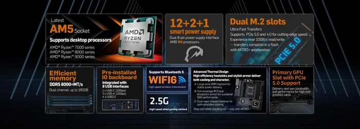 Sapphire Nitro+ B850M WIFI (AMD AM5)