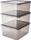 Keeeper Bea Aufbewahrungsbox, 18l, grau/transparent, 3er-Pack (3003182700000)
