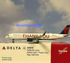 Herpa Delta Air Lines Airbus A321 Thank you N391DN