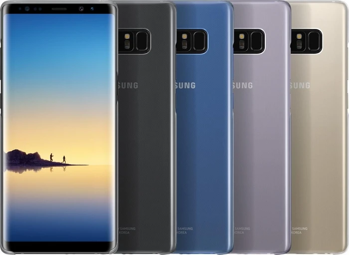 Samsung Clear Cover für Galaxy Note 8 grau