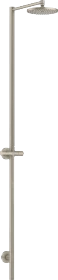 Hansgrohe AXOR Starck Nature Duschsäule mit Kopfbrause 240 1jet ohne Handbrause brushed nickel