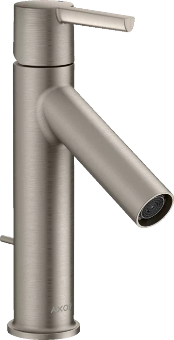 Hansgrohe Axor Starck Einhebel-Waschtischmischer 100 mit Hebelgriff und Zugstangen-Ablaufgarnitur edelstahloptik