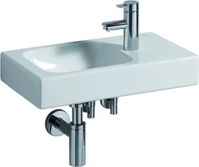 Geberit iCon Handwaschbecken mit Ablagefläche 53cm, Hahnloch rechts, weiß/KeraTect