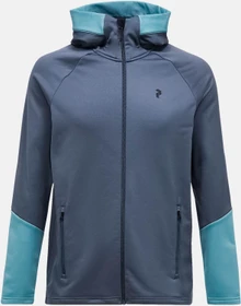 Peak Performance Rider Essentials Midlayer Zip Hood Jacke mountain mist/deluded vision (Herren)